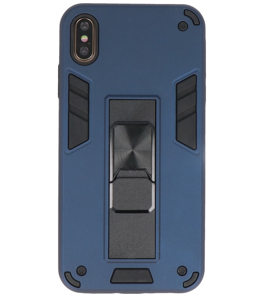 Stand Hardcase Backcover for iPhone Xs Max Navy