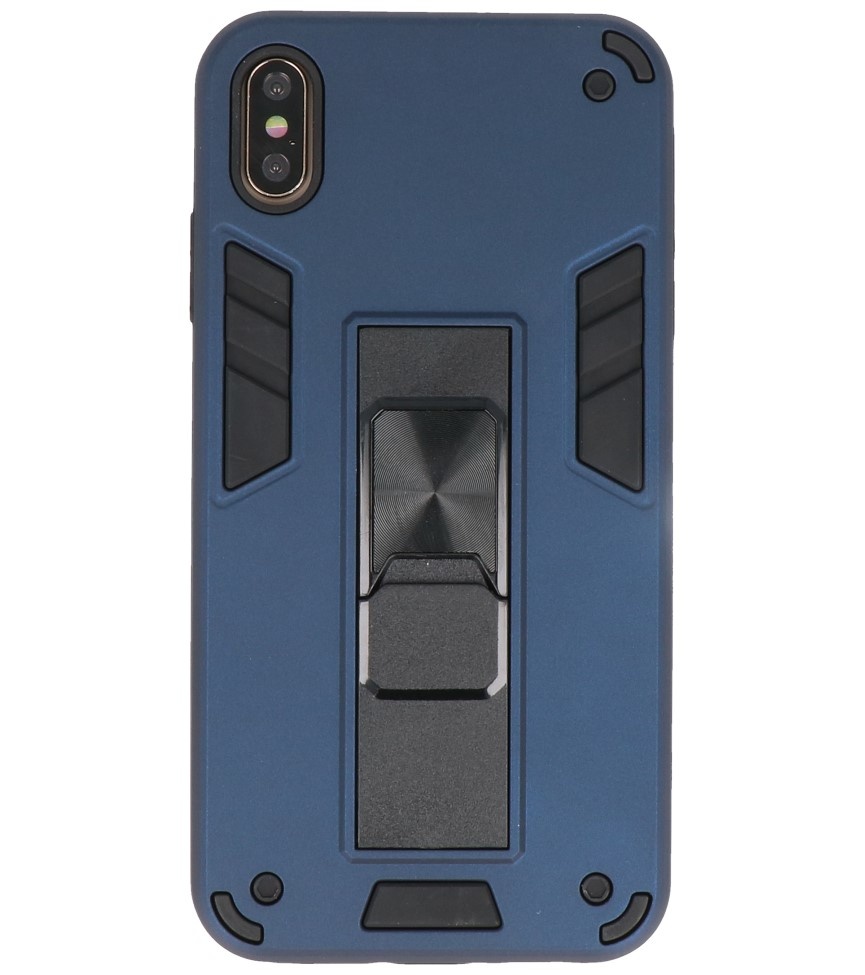 Stand Hardcase Backcover für iPhone Xs Max Navy