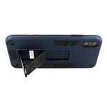 Stand Hardcase Backcover voor iPhone Xs Max Navy