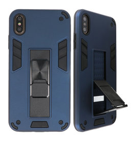 Bagcover til stativ Hardcase til iPhone Xs Max Navy