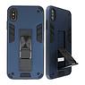 Stand Hardcase Backcover voor iPhone Xs Max Navy