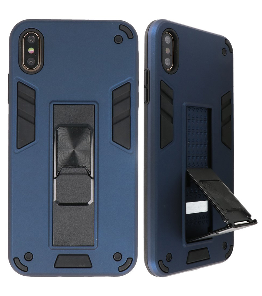 Stand Hardcase Backcover for iPhone Xs Max Navy