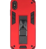 Stand Hardcase Backcover für iPhone Xs Max Red