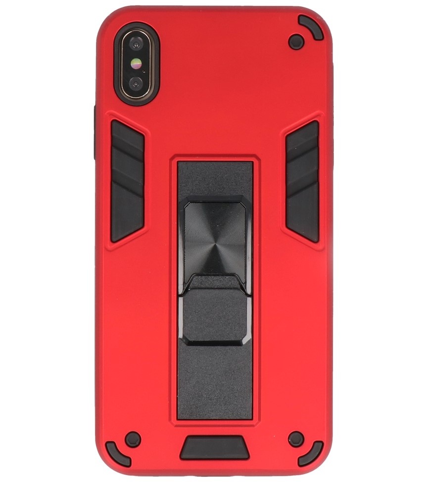 Stand Hardcase Backcover for iPhone Xs Max Red