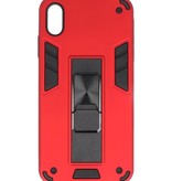 Stand Hardcase Backcover für iPhone Xs Max Red