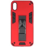 Stand Hardcase Backcover voor iPhone Xs Max Rood