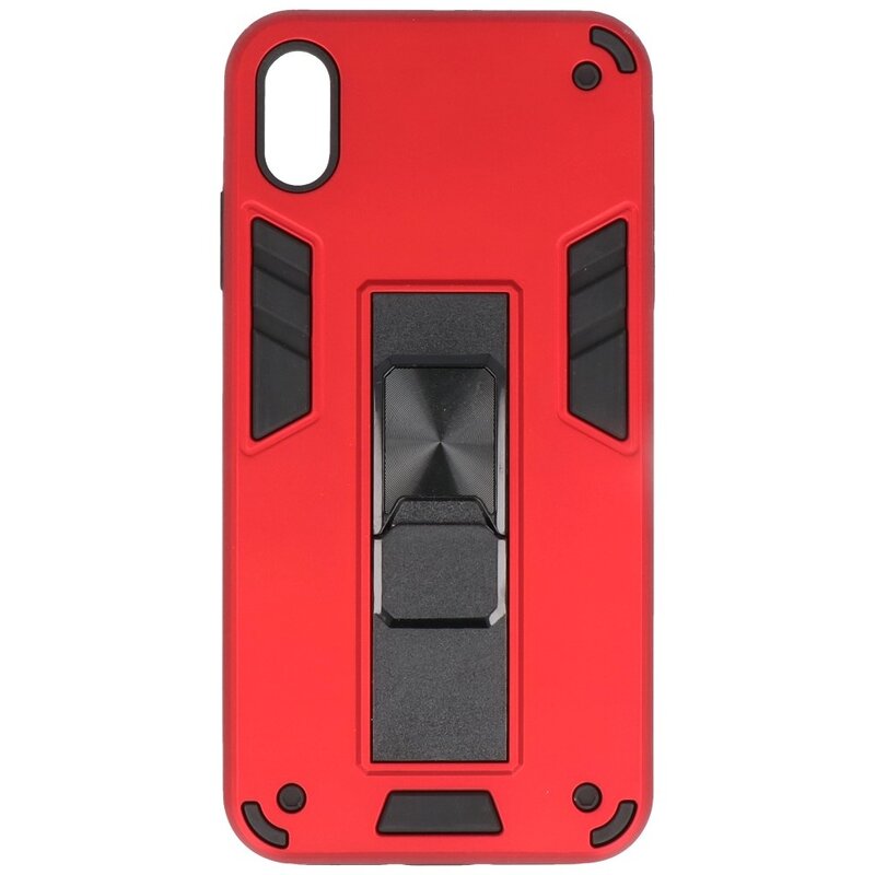 Bagcover til stativ Hardcase til iPhone Xs Max Red