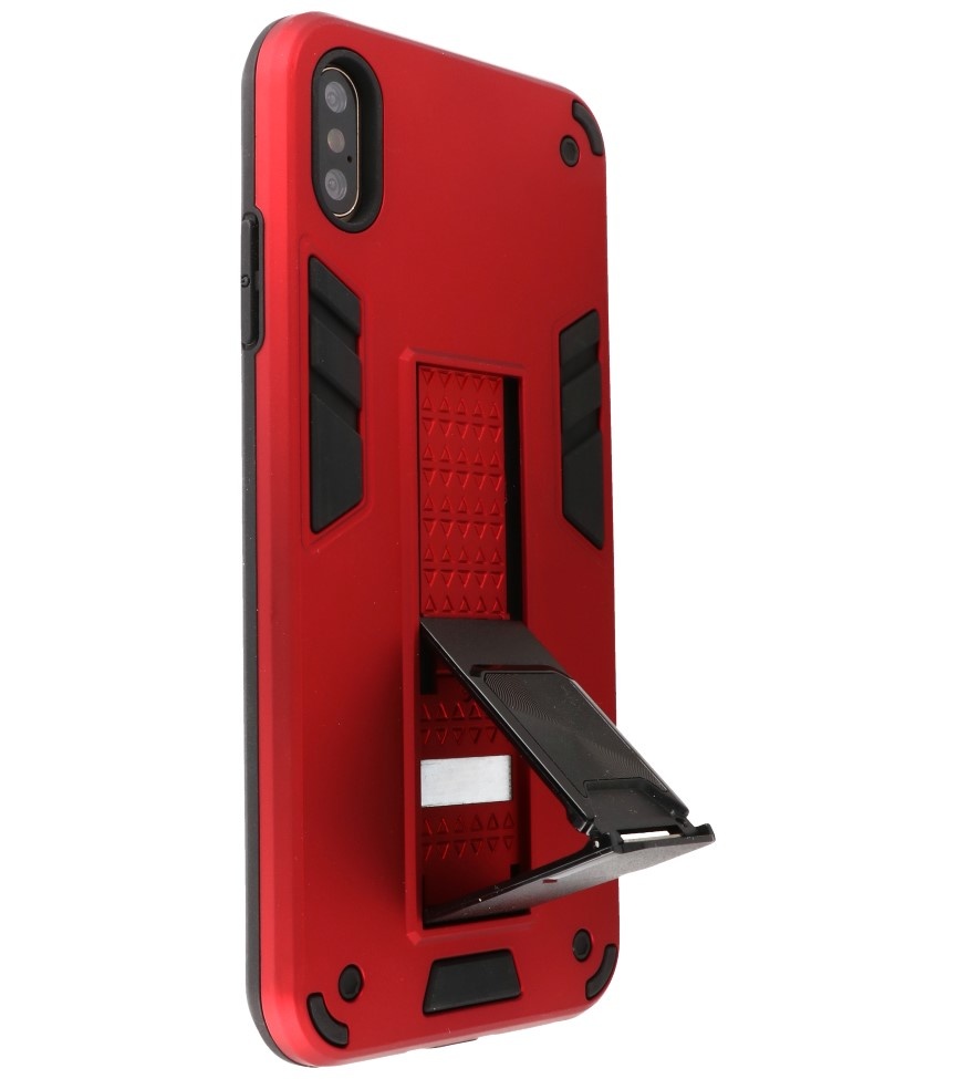 Stand Hardcase Backcover für iPhone Xs Max Red
