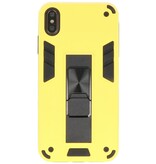 Stand Hardcase Backcover für iPhone Xs Max Yellow