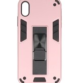 Stand Hardcase Backcover voor iPhone Xs Max Roze