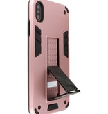 Carcasa trasera rígida Stand para iPhone Xs Max Rosa