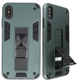 Stand Hardcase Backcover for iPhone Xs Max Dark Green