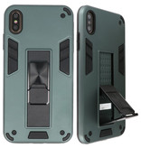Stand Hardcase Backcover für iPhone Xs Max Dark Green