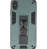 Stand Hardcase Backcover for iPhone Xs Max Dark Green