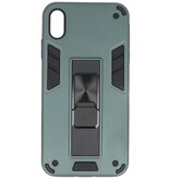 Cover posteriore rigida per iPhone Xs Max verde scuro