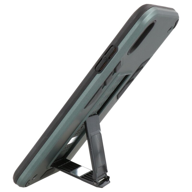 Stand Hardcase Backcover voor iPhone Xs Max Donker Groen