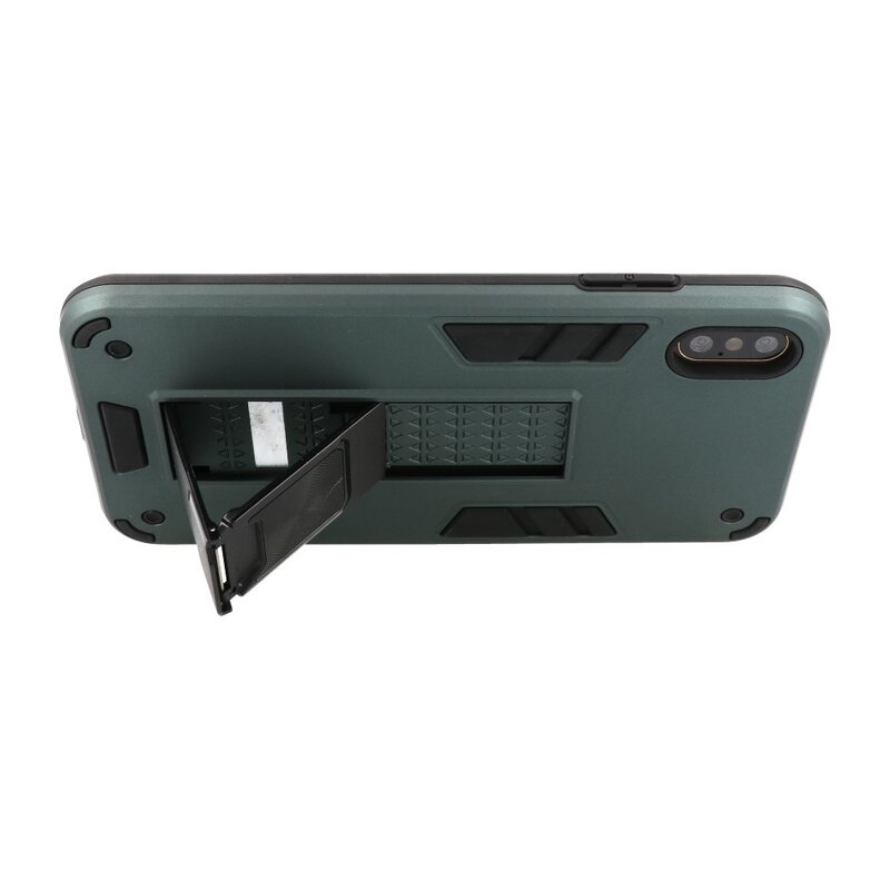Coque arrière rigide pour iPhone Xs Max vert foncé