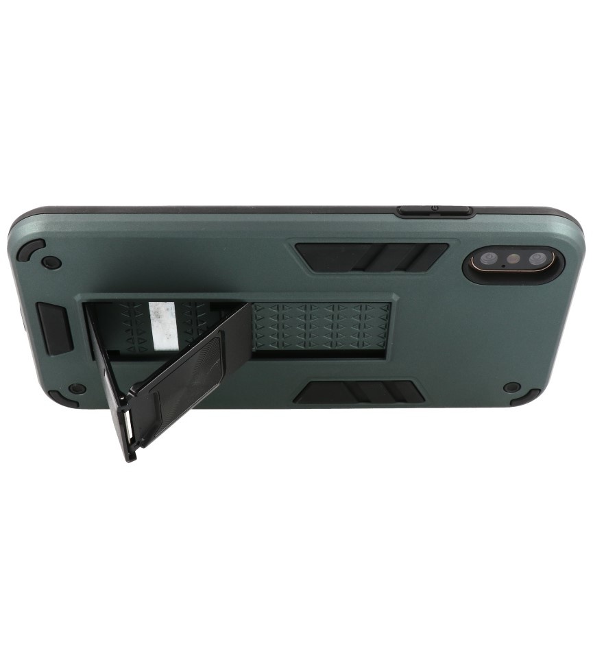 Stand Hardcase Backcover for iPhone Xs Max Dark Green