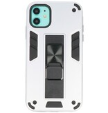 Stand Hardcase Backcover for iPhone 11 Silver