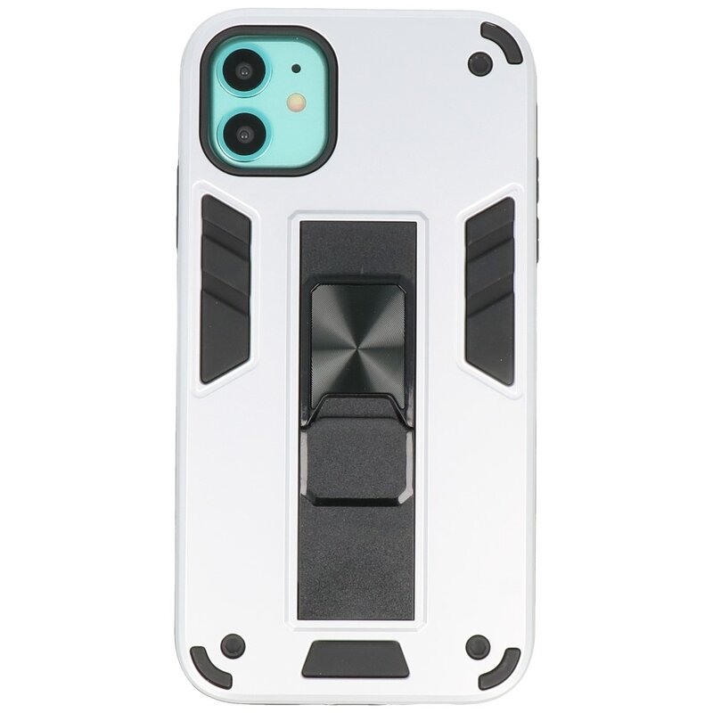 Stand Hardcase Backcover for iPhone 11 Silver