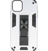 Stand Hardcase Backcover für iPhone 11 Silber