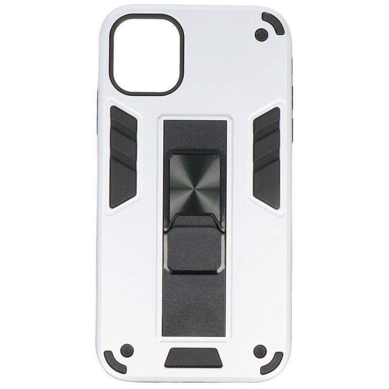 Bagcover til stativ Hardcase til iPhone 11 sølv
