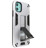 Stand Hardcase Backcover für iPhone 11 Silber