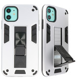 Stand Hardcase Backcover für iPhone 11 Silber