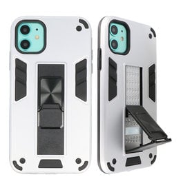 Stand Hardcase Backcover for iPhone 11 Silver