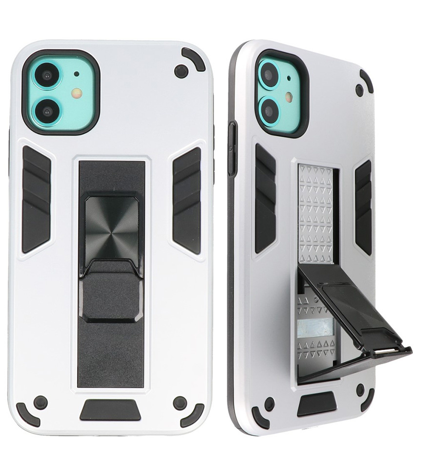 Stand Hardcase Backcover para iPhone 11 Plata