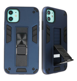 Carcasa trasera rígida Stand para iPhone 11 Azul marino