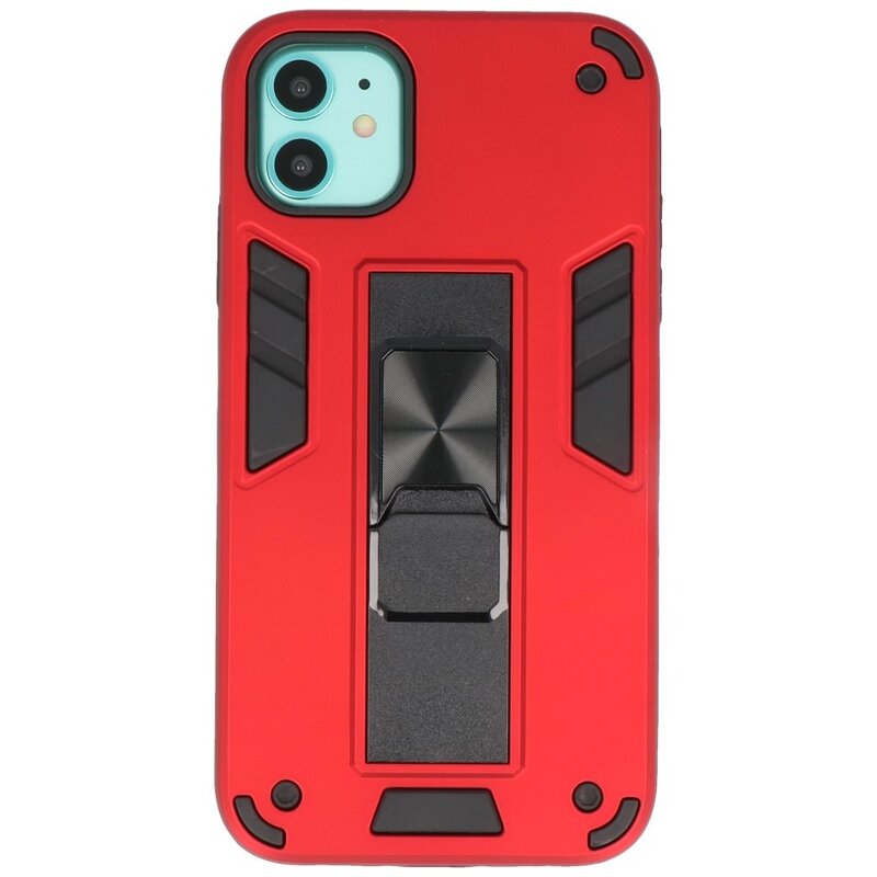 Bagcover til stativ Hardcase til iPhone 11 Rød