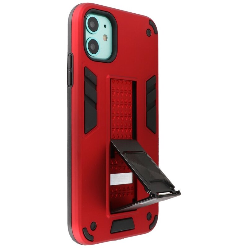 Stand Hardcase Backcover für iPhone 11 Rot