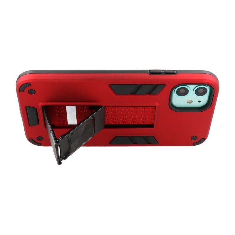Stand Hardcase Backcover für iPhone 11 Rot