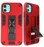Bagcover til stativ Hardcase til iPhone 11 Rød