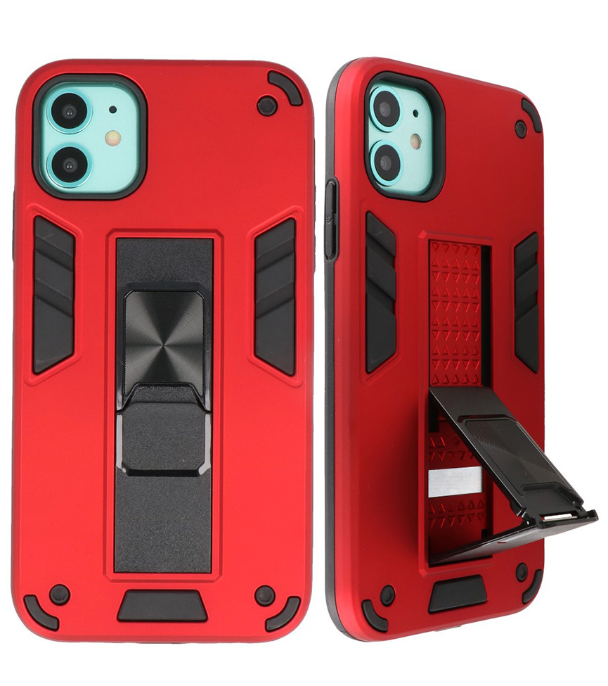 Stand Hardcase Backcover pour iPhone 11 Rouge