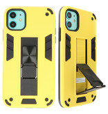 Stand Hardcase Backcover für iPhone 11 Gelb