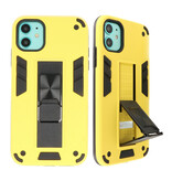 Stand Hardcase Backcover für iPhone 11 Gelb