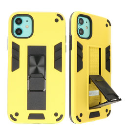 Stand Hardcase Backcover für iPhone 11 Gelb