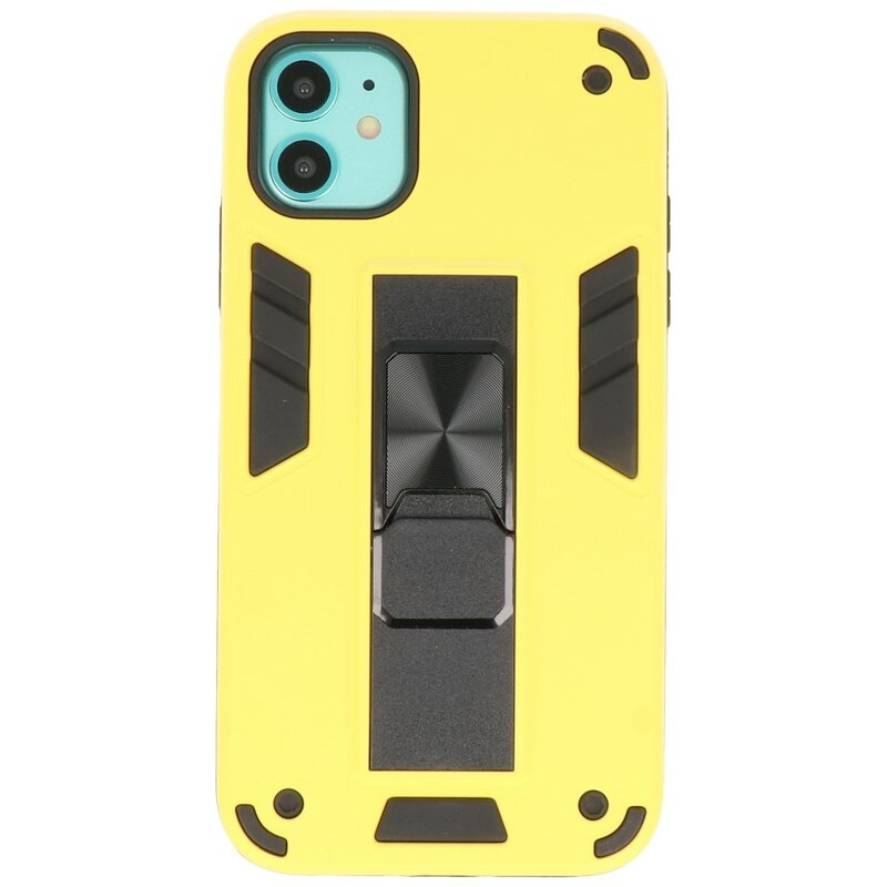 Stand Hardcase Backcover für iPhone 11 Gelb
