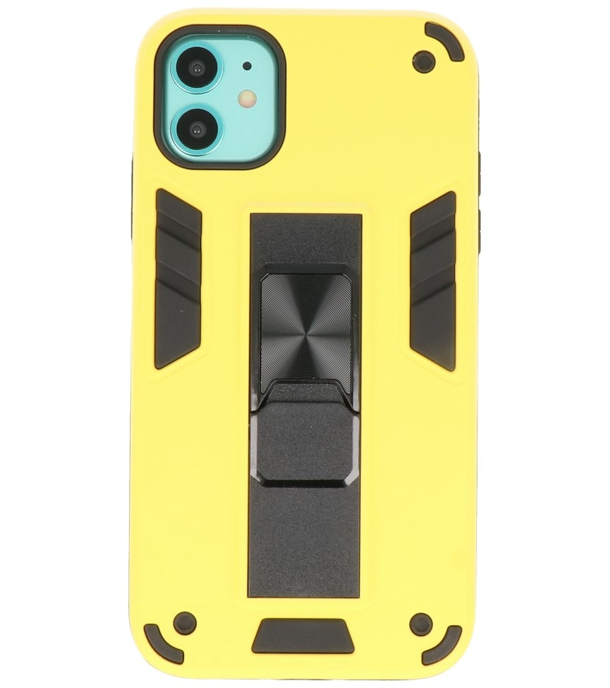 Stand Hardcase Backcover für iPhone 11 Gelb