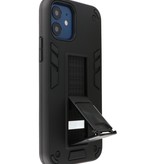 Stand Hardcase Backcover para iPhone 12 Mini Negro