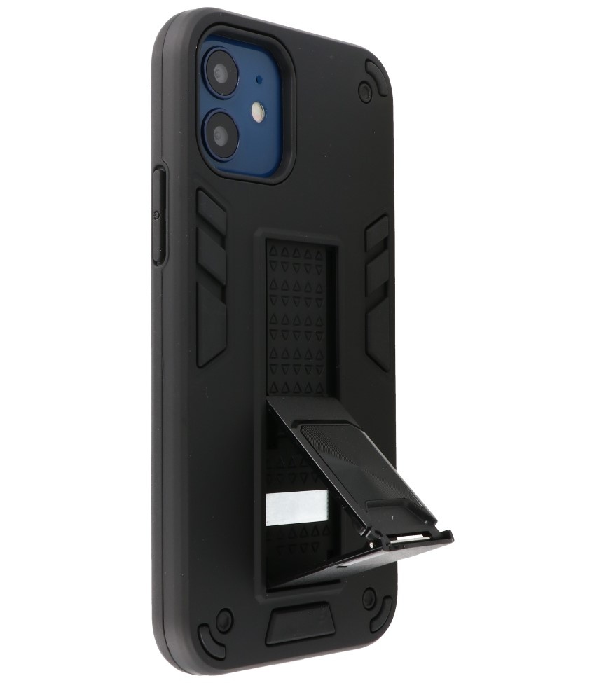 Stand Hardcase Backcover para iPhone 12 Mini Negro