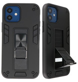 Stand Hardcase Backcover für iPhone 12 Mini Black