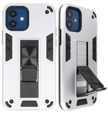 Stand Hardcase Backcover für iPhone 12 Mini Silver