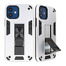 Stand Hardcase Backcover for iPhone 12 Mini Silver