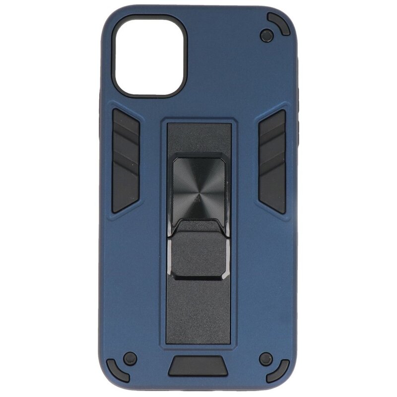 Stand Hardcase Backcover voor iPhone 12 Mini Navy