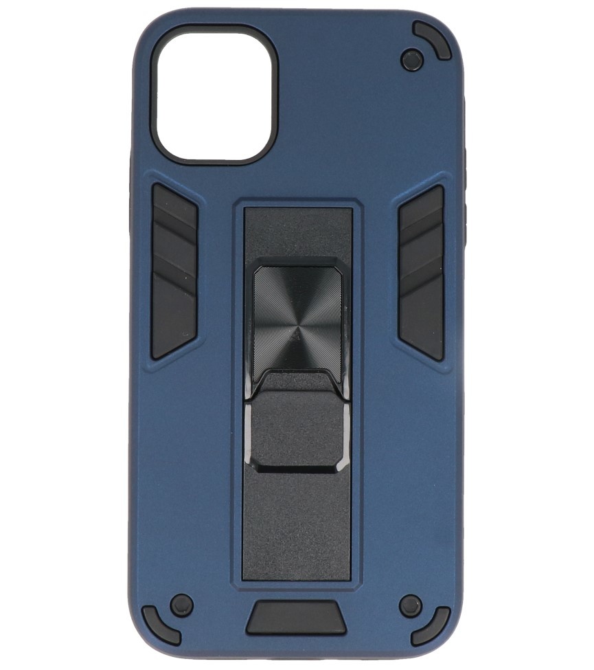 Carcasa trasera rígida Stand para iPhone 12 Mini Azul marino
