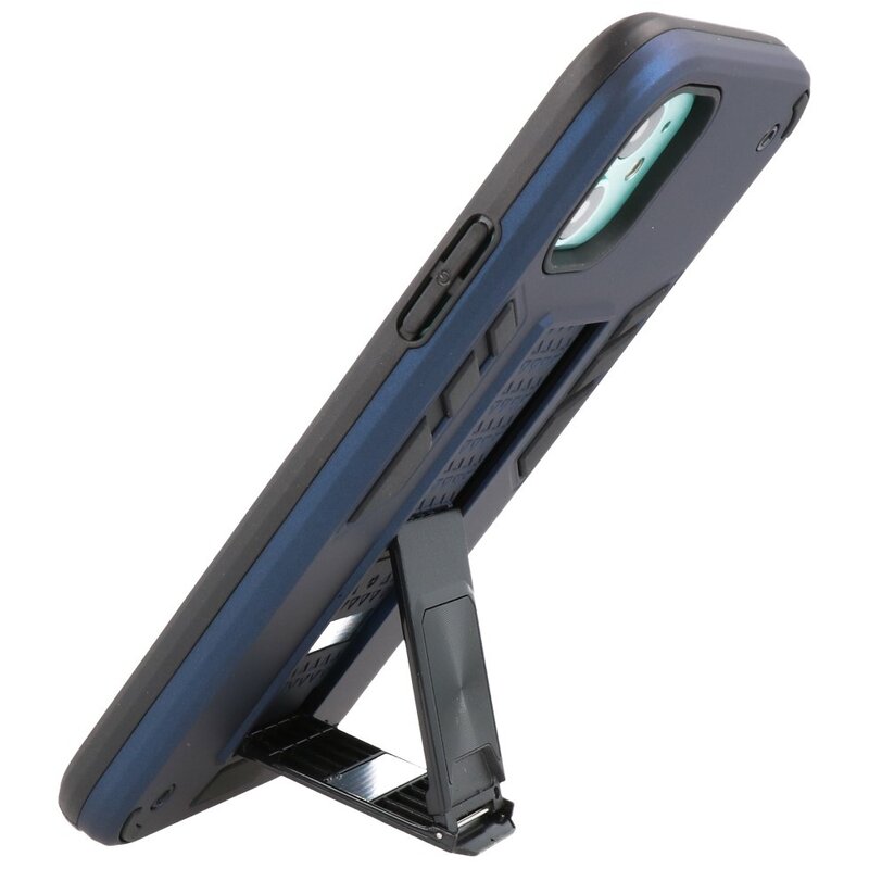 Stand Hardcase Backcover voor iPhone 12 Mini Navy