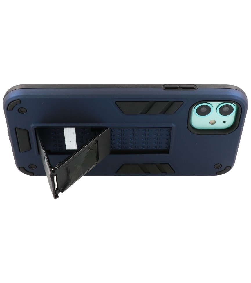 Stand Hardcase Backcover voor iPhone 12 Mini Navy